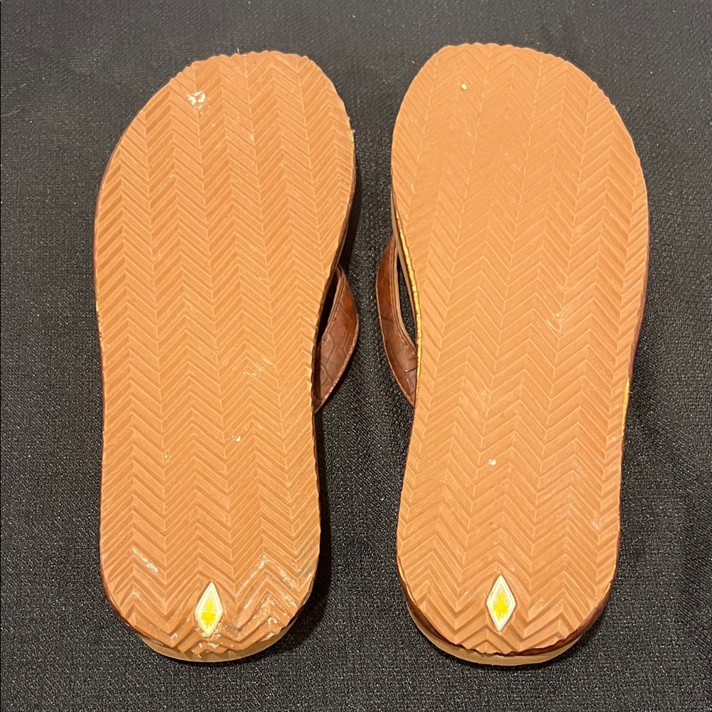 Volatile Brown Flip Flops - Picture 5 of 5